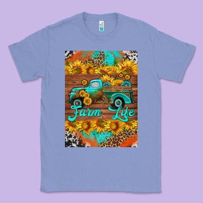Farm Life And Truck Air Freshener Classic Tee Designed By Hra Design Shop
