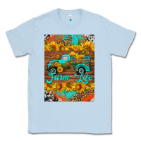 Dusty Blue farm life and truck air freshener Classic Tee - HRA Design Shop