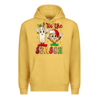 Antique Gold tis the season Premium Hoodie - MaliasSmallBusiness