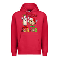 Cardinal tis the season Premium Hoodie - MaliasSmallBusiness