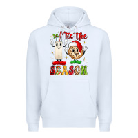 White tis the season Premium Hoodie - MaliasSmallBusiness