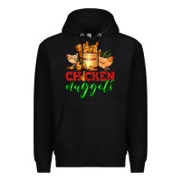 Black chicken nuggets Premium Hoodie - AdoDesignShop