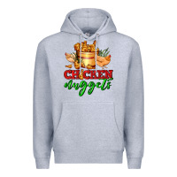 Heather Grey chicken nuggets Premium Hoodie - AdoDesignShop