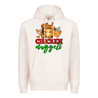 Pale Pink chicken nuggets Premium Hoodie - AdoDesignShop