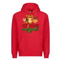 Red chicken nuggets Premium Hoodie - AdoDesignShop