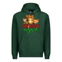 Sports Green chicken nuggets Premium Hoodie - AdoDesignShop