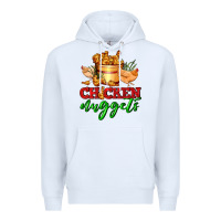 White chicken nuggets Premium Hoodie - AdoDesignShop