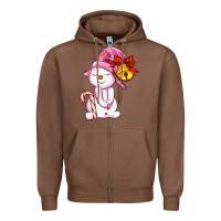 Chestnut winter pink snowman Zipper Hoodie - AdoDesignShop