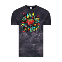 Cloud Black berry sunflower Vintage Tee - texasbilliewilder