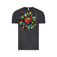 Vintage Black berry sunflower Vintage Tee - texasbilliewilder