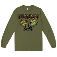 Army Green nanny of both Long Sleeve Tee - CowhideDigitalArt