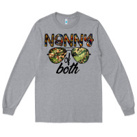 Heather Grey nanny of both Long Sleeve Tee - CowhideDigitalArt