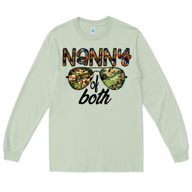 Nanny Of Both Long Sleeve Tee by CowhideDigitalArt | Teevron