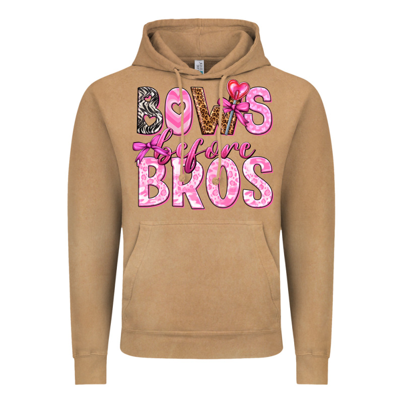 Bows Before Bros Vintage Hoodie by texasbilliewilder | Teevron