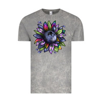 Cloud Rock blueberry sunflower Vintage Tee - texasbilliewilder
