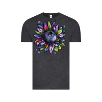 Vintage Black blueberry sunflower Vintage Tee - texasbilliewilder