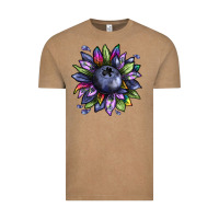 Blueberry Sunflower Vintage Tee | Teevron
