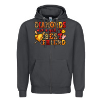 Smoke diamonds are a girl's best friend softball Zipper Hoodie - Jasminsmagicworld