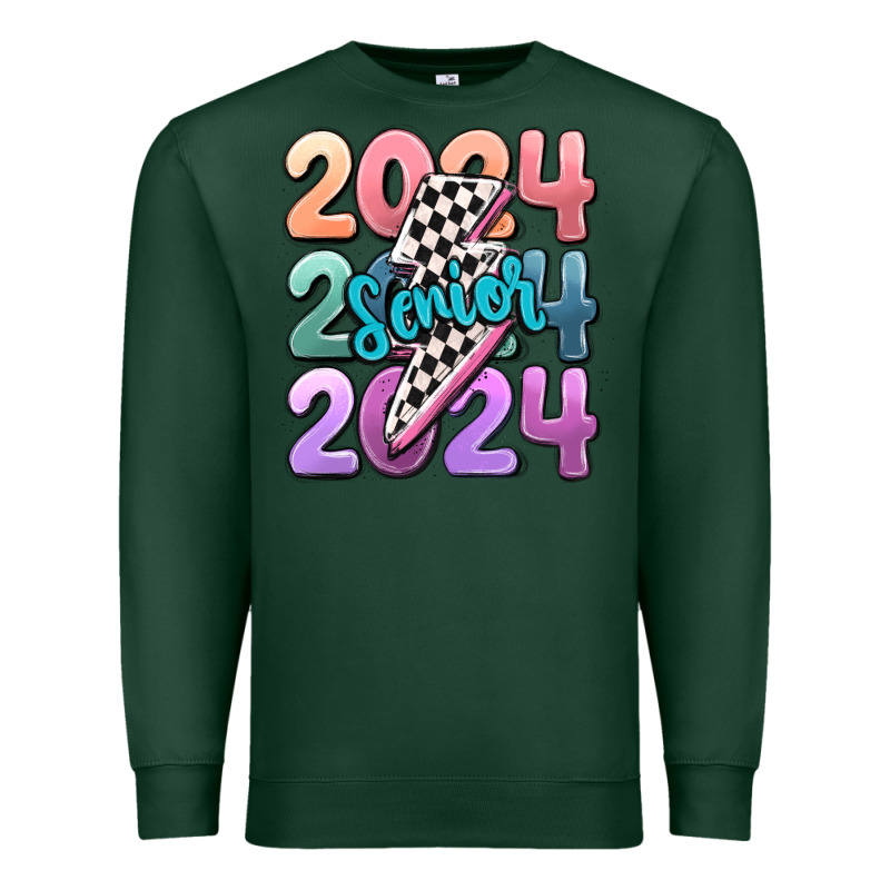 2024 Senior Premium Sweatshirt by MaliasSmallBusiness | Teevron
