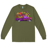 Army Green mardi gras truck Long Sleeve Tee - FaDigitalArtStudio