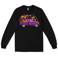 Black mardi gras truck Long Sleeve Tee - FaDigitalArtStudio