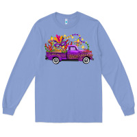 Colony Blue mardi gras truck Long Sleeve Tee - FaDigitalArtStudio