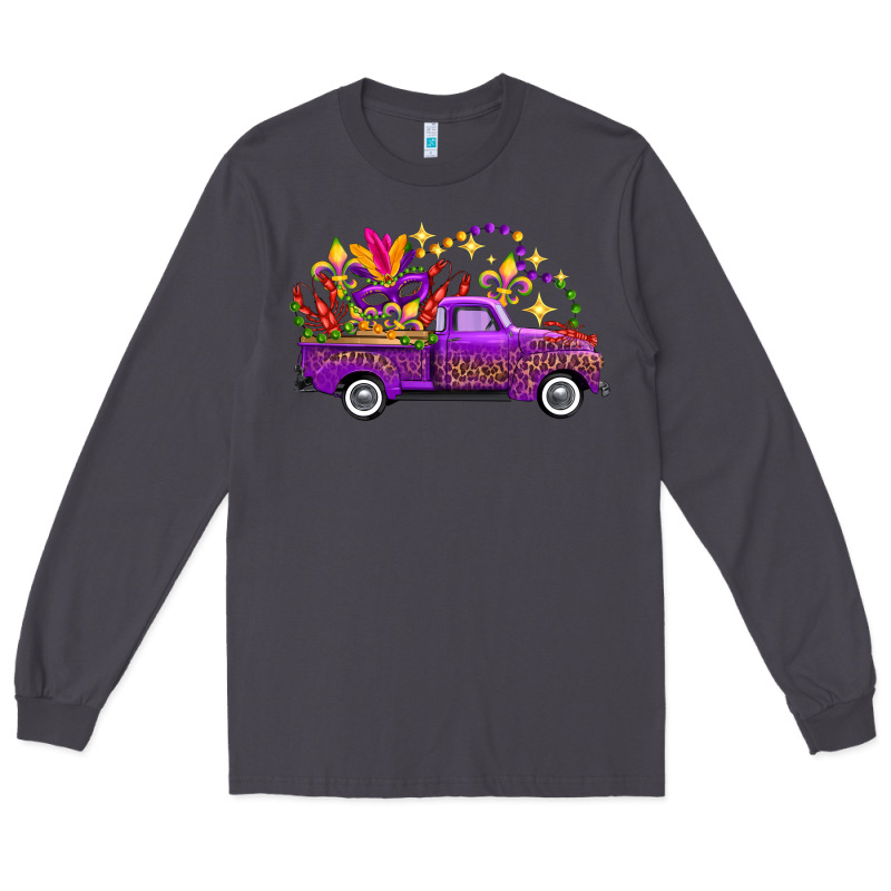 Mardi Gras Truck Long Sleeve Tee by FaDigitalArtStudio | Teevron