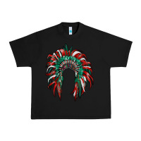 Black mexican flag indian headdress Urban Heavy Tee - RanaPortraitStore