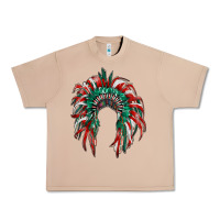 Burro mexican flag indian headdress Urban Heavy Tee - RanaPortraitStore