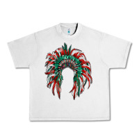 Lunar Rock mexican flag indian headdress Urban Heavy Tee - RanaPortraitStore