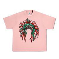 Salmon mexican flag indian headdress Urban Heavy Tee - RanaPortraitStore