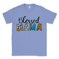 Colony Blue blessed mama Classic Tee - CowhideDigitalArt
