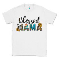 White blessed mama Classic Tee - CowhideDigitalArt