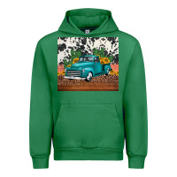 Emerald western farm truck cactus and sunflowers Urban Hoodie - Jasminsmagicworld