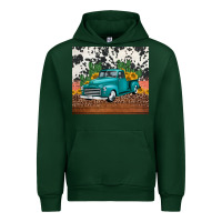 Forest Green western farm truck cactus and sunflowers Urban Hoodie - Jasminsmagicworld