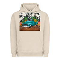 Pigment French Oak western farm truck cactus and sunflowers Urban Hoodie - Jasminsmagicworld