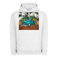 Pigment Lunar Rock western farm truck cactus and sunflowers Urban Hoodie - Jasminsmagicworld