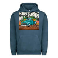 Pigment Midnight Navy western farm truck cactus and sunflowers Urban Hoodie - Jasminsmagicworld