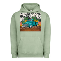 Pigment Oil Green western farm truck cactus and sunflowers Urban Hoodie - Jasminsmagicworld
