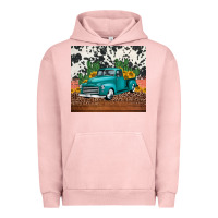Pigment Salmon western farm truck cactus and sunflowers Urban Hoodie - Jasminsmagicworld