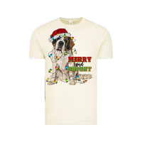 Vintage Arctic merry and bright saint bernard Vintage Tee - RanaPortraitStore