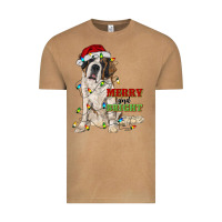 Vintage Camel merry and bright saint bernard Vintage Tee - RanaPortraitStore