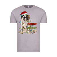 Vintage Zinc merry and bright saint bernard Vintage Tee - RanaPortraitStore