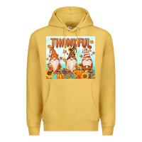 Antique Gold thankful gnome Premium Hoodie - MaliasSmallBusiness