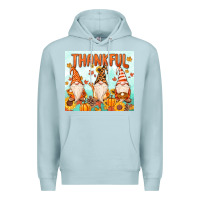 Blue Mist thankful gnome Premium Hoodie - MaliasSmallBusiness