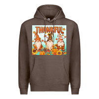 Coffee thankful gnome Premium Hoodie - MaliasSmallBusiness