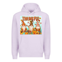 Lilac thankful gnome Premium Hoodie - MaliasSmallBusiness