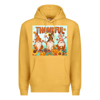 Mustard thankful gnome Premium Hoodie - MaliasSmallBusiness
