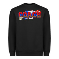 Black coach Heavyweight Sweatshirt - texasbilliewilder