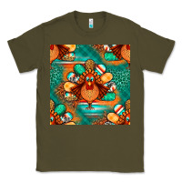 Army Green thanksgiving  turkey seamless pattern Classic Tee - BundleAndBundleShop